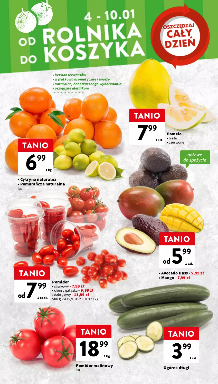 Gazetka promocyjna Intermarche - Gazetka Intermarche - ważna 03.01 do 10.01.2024 - strona 6 - produkty: Avocado, Mango, Ogórek, Pomelo, Pomidor malinowy, Ser