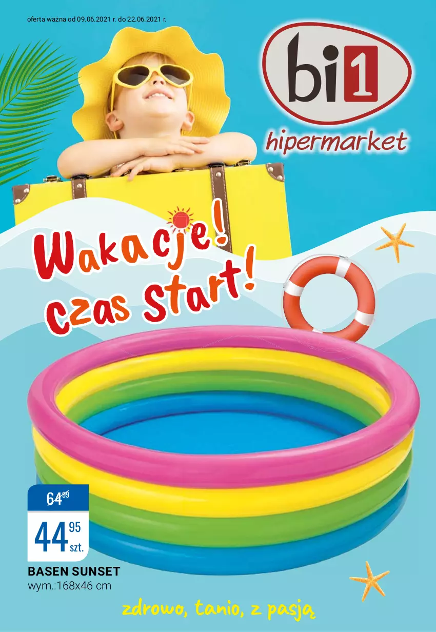 Gazetka promocyjna Bi1 - Wakacje - ważna 09.06 do 15.06.2021 - strona 1