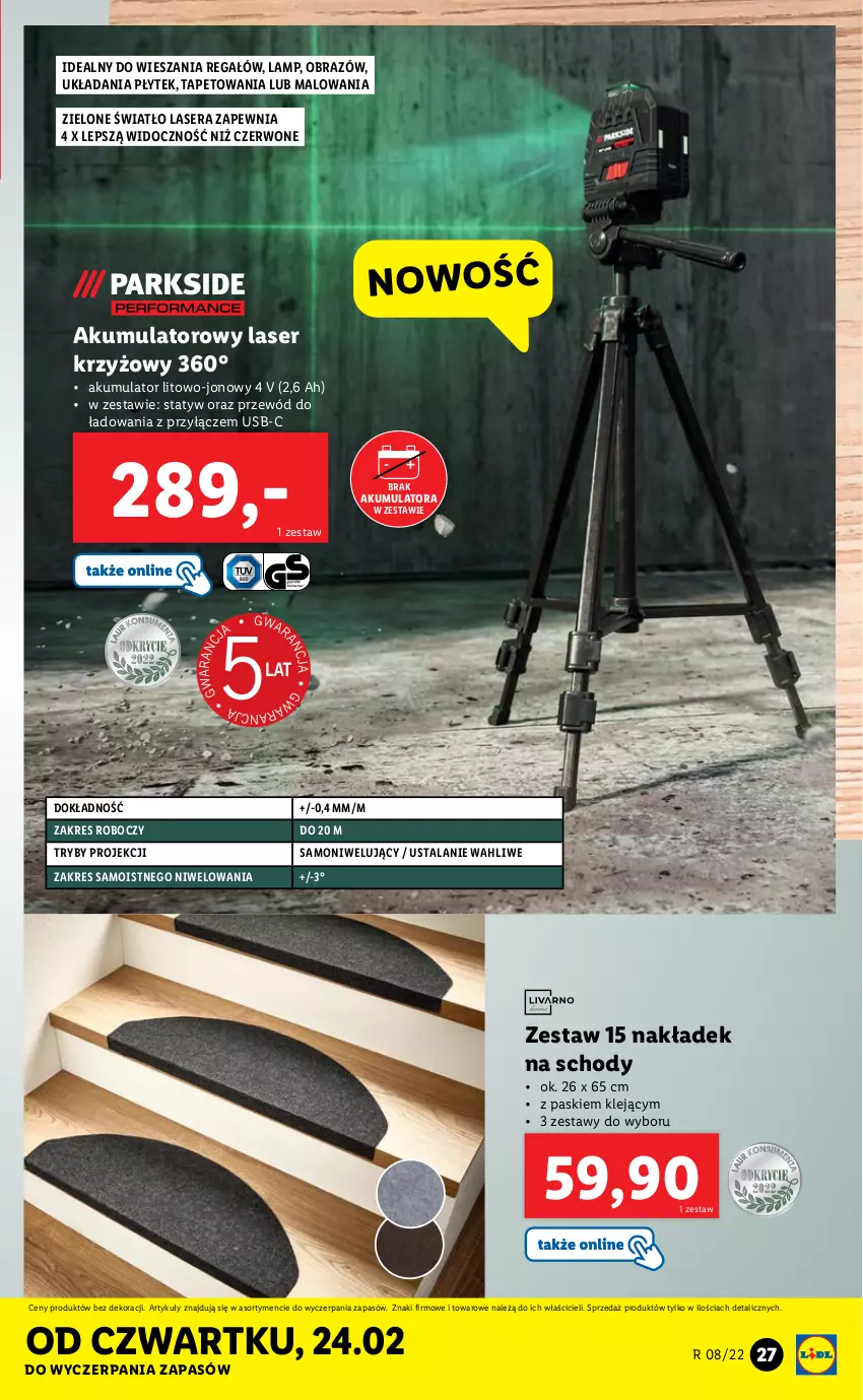 Gazetka promocyjna Lidl - GAZETKA - ważna 21.02 do 26.02.2022 - strona 31 - produkty: Akumulator, Klej, Laser krzyżowy, Obraz, Przewód, Regał, Ser