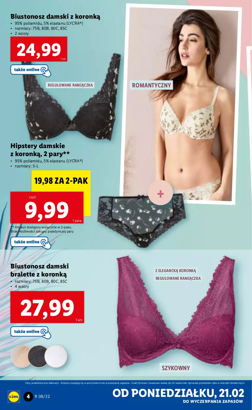 Gazetka promocyjna Lidl - GAZETKA - ważna 21.02 do 26.02.2022 - strona 6 - produkty: Biustonosz