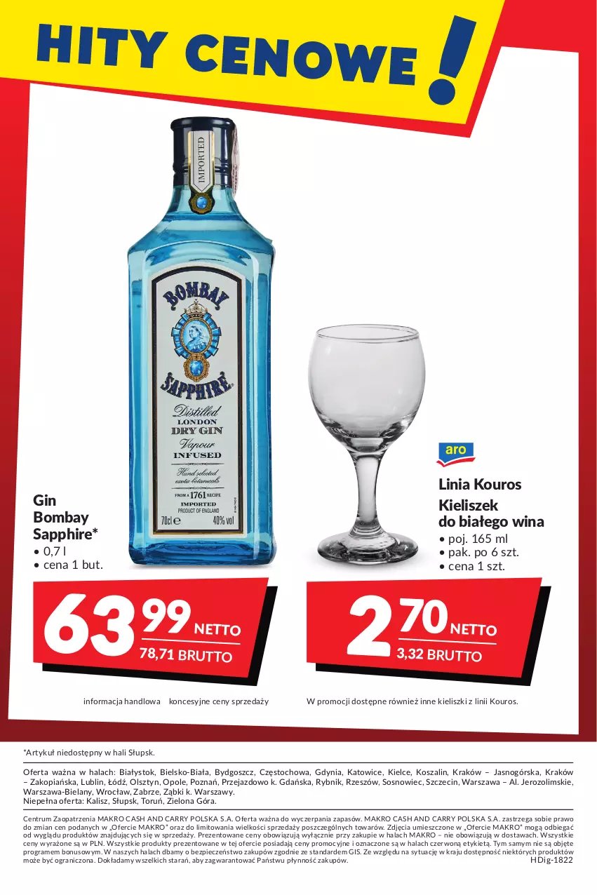 Gazetka promocyjna Makro - [Oferta promocyjna] Artykuły spożywcze i przemysłowe - ważna 23.08 do 05.09.2022 - strona 24 - produkty: Gin, Gra, Kieliszek, Kosz, Piec, Rum, Sos, Szal