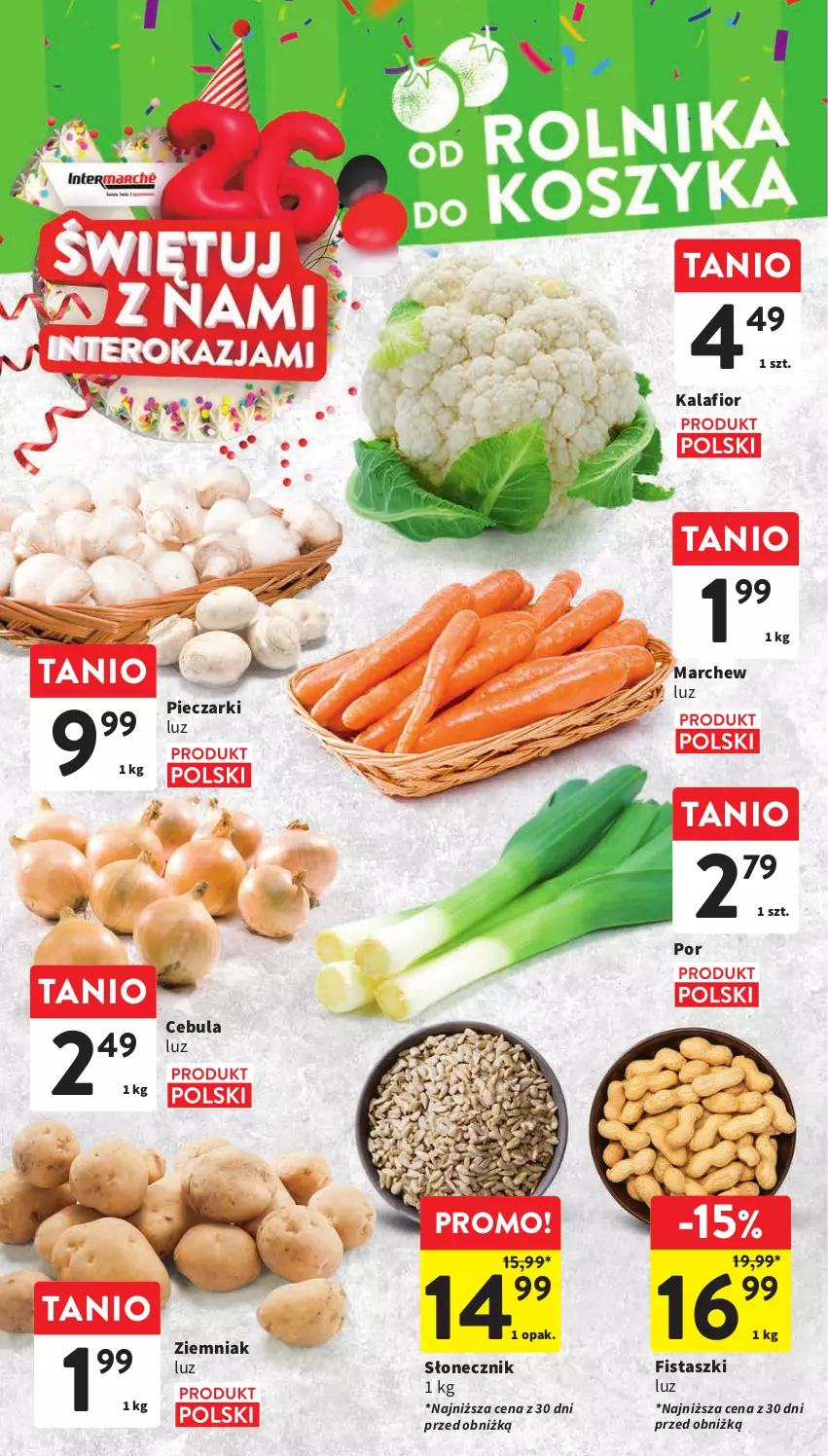 Gazetka promocyjna Intermarche - Gazetka Intermarche - ważna 05.10 do 11.10.2023 - strona 16 - produkty: Cebula, Kalafior, Piec, Por