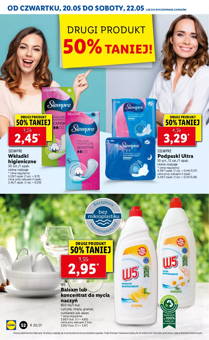 Gazetka promocyjna Lidl - GAZETKA - ważna 20.05 do 22.05.2021 - strona 52 - produkty: Gra, Granat, Mięta, Podpaski, Rum, Wkładki