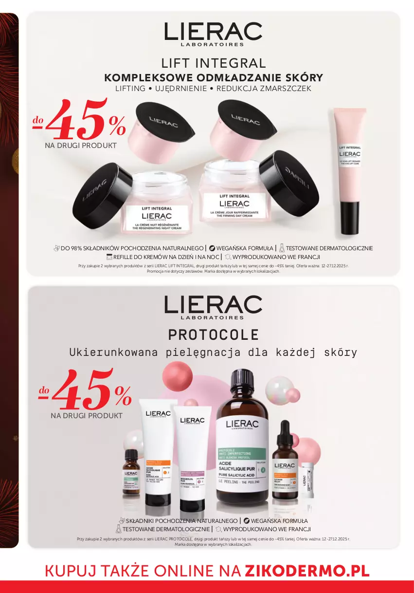 Gazetka promocyjna Ziko - Gazetka Ziko Dermo - ważna 21.11 do 27.12.2025 - strona 16 - produkty: Gra, Lierac, Mars, Ser