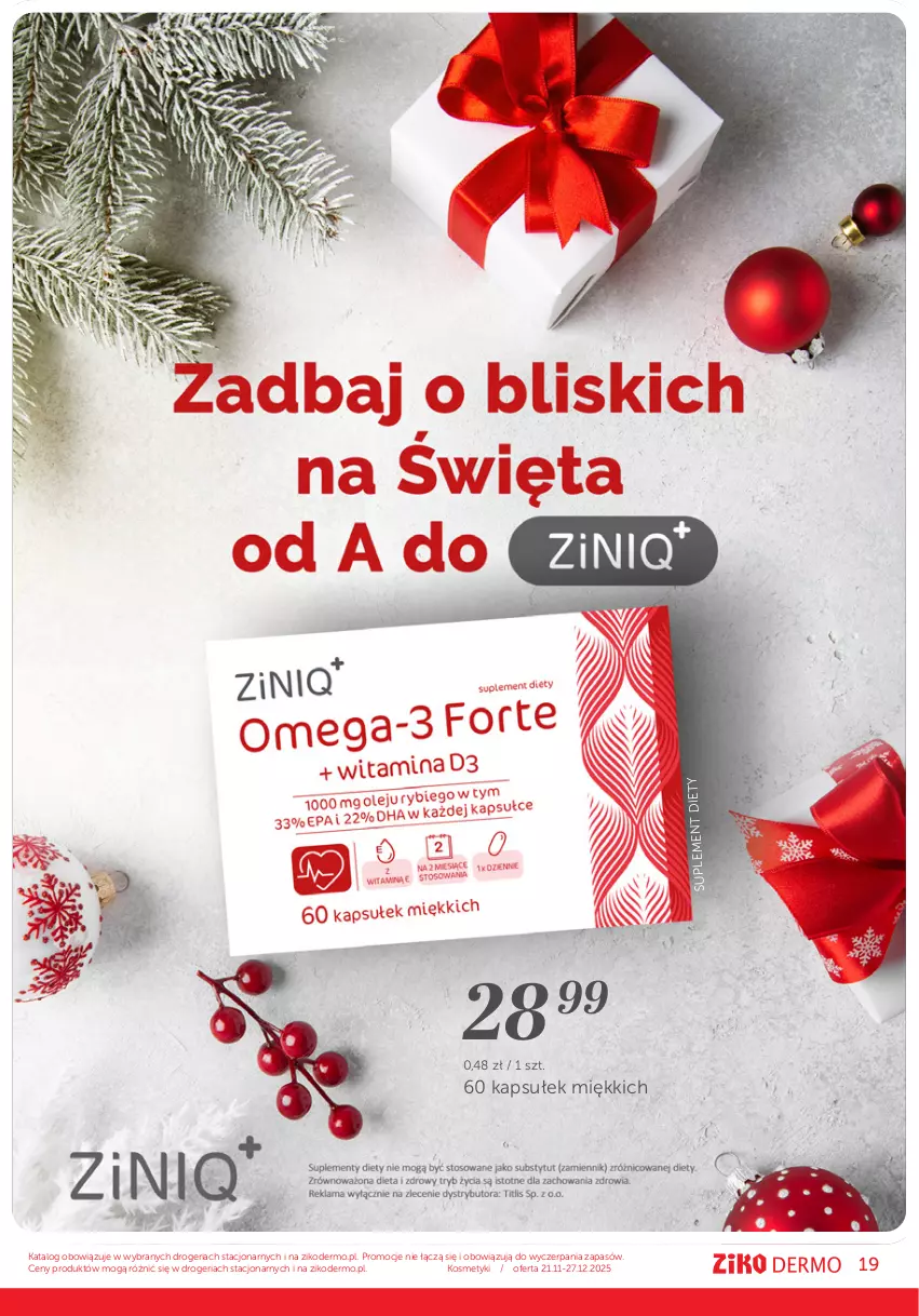 Gazetka promocyjna Ziko - Gazetka Ziko Dermo - ważna 21.11 do 27.12.2025 - strona 19