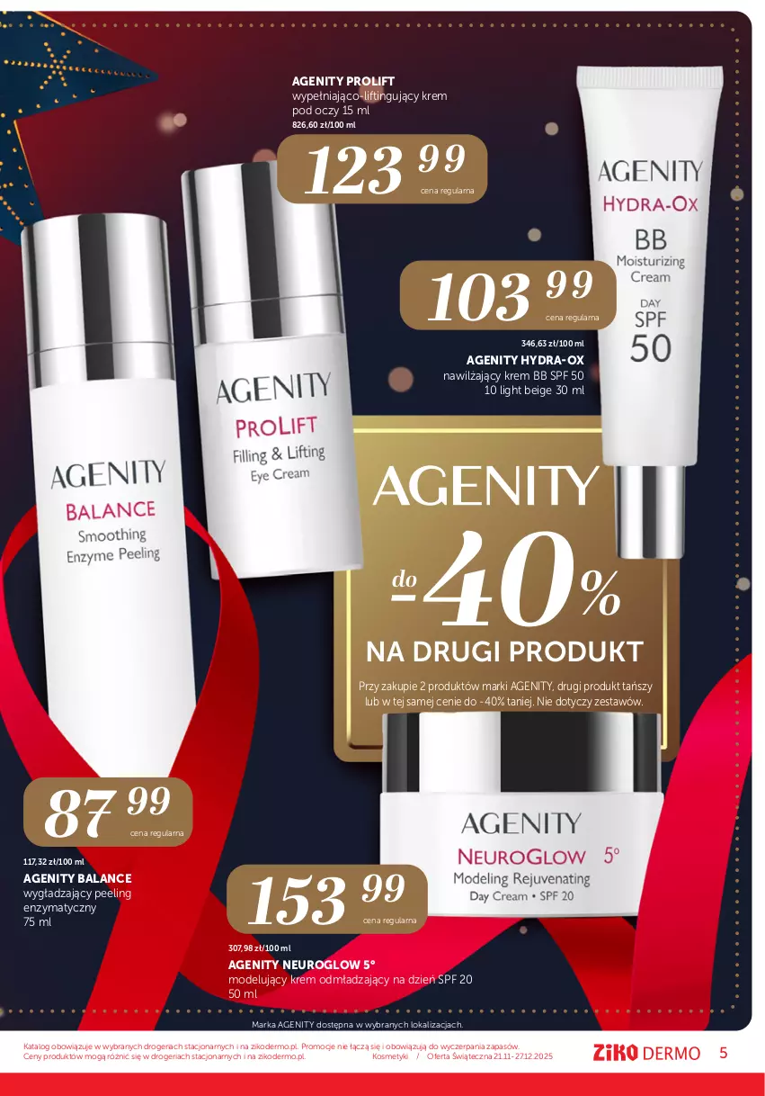 Gazetka promocyjna Ziko - Gazetka Ziko Dermo - ważna 21.11 do 27.12.2025 - strona 5 - produkty: Krem bb, Krem pod oczy, Peeling