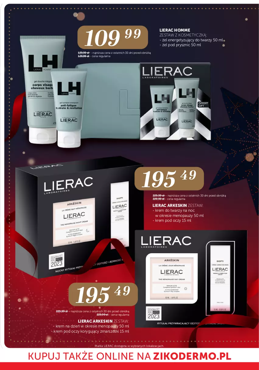 Gazetka promocyjna Ziko - Gazetka Ziko Dermo - ważna 21.11 do 27.12.2025 - strona 6 - produkty: Krem do twarzy, Krem na dzień, Krem pod oczy, Lierac, Mars