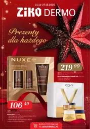 Gazetka promocyjna Ziko - Gazetka Ziko Dermo - Gazetka - ważna od 27.12 do 27.12.2025 - strona 1 - produkty: Krem na noc, Dezodorant, Vichy, Nuxe, Krem na dzień