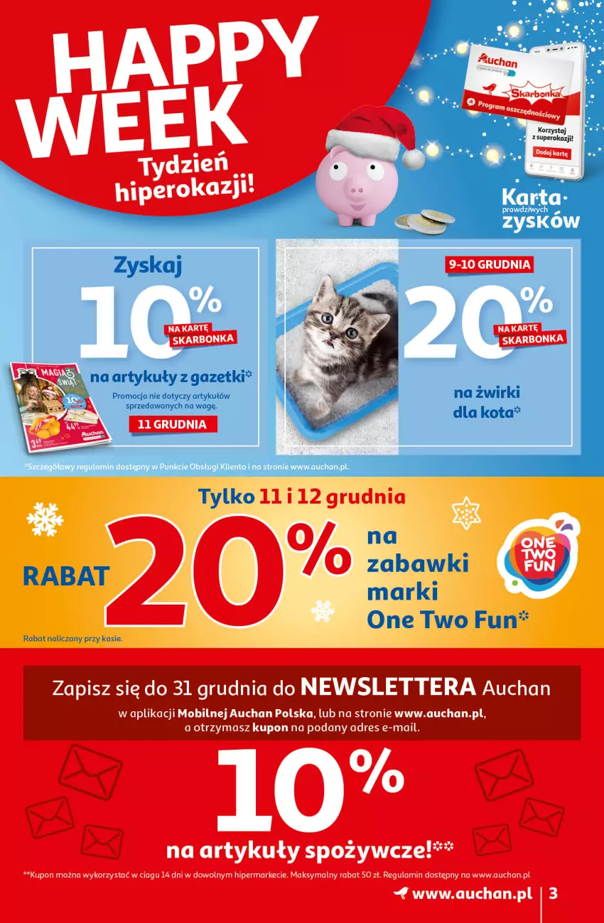 Gazetka promocyjna Auchan - Magia Świąt Hipermarkety - ważna 09.12 do 15.12.2021 - strona 3 - produkty: Dres, Mobil, Tera