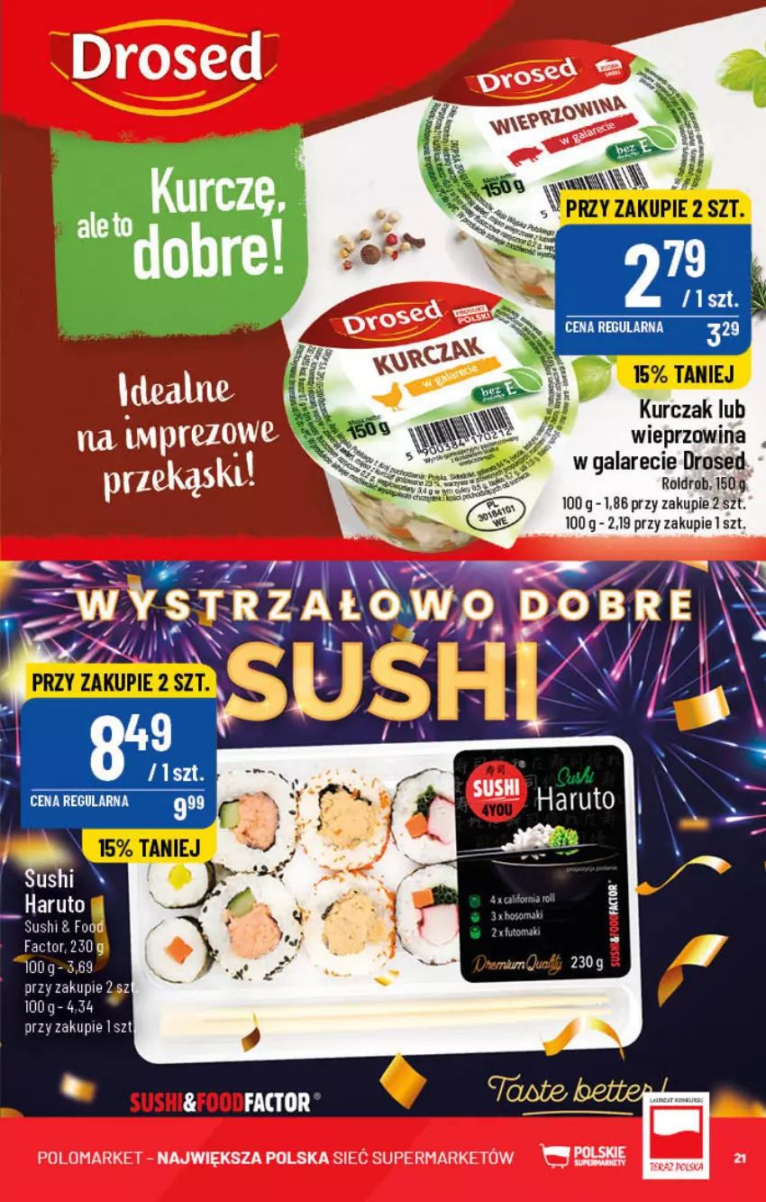 Gazetka promocyjna PoloMarket - Gazetka pomocyjna - ważna 28.12 do 31.12.2022 - strona 21 - produkty: Fa, Gala, Kurczak, Wieprzowina