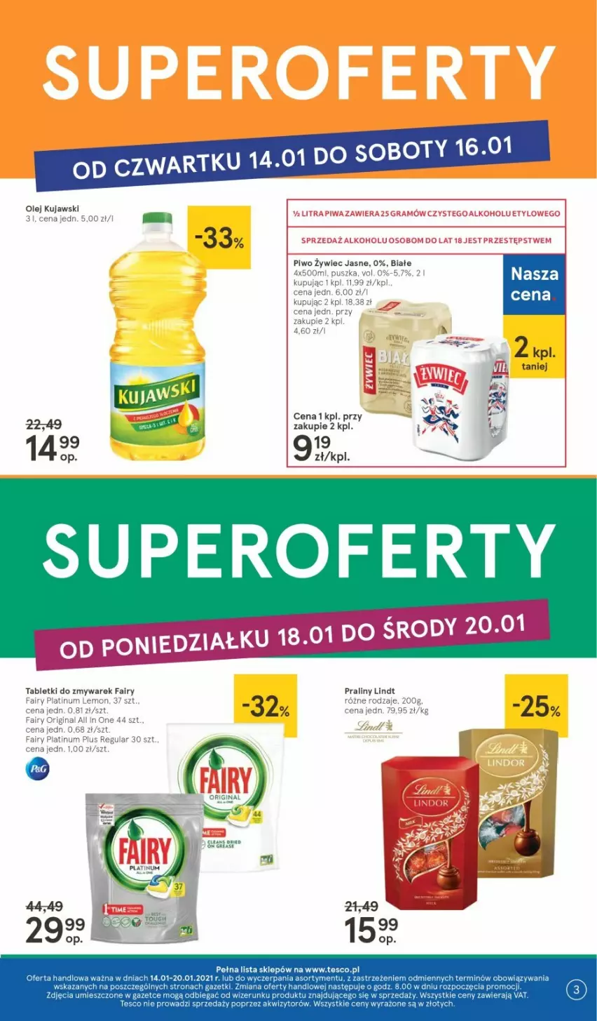 Gazetka promocyjna Tesco - Tesco gazetka - przyszły tydzień - ważna 14.01 do 20.01.2021 - strona 3