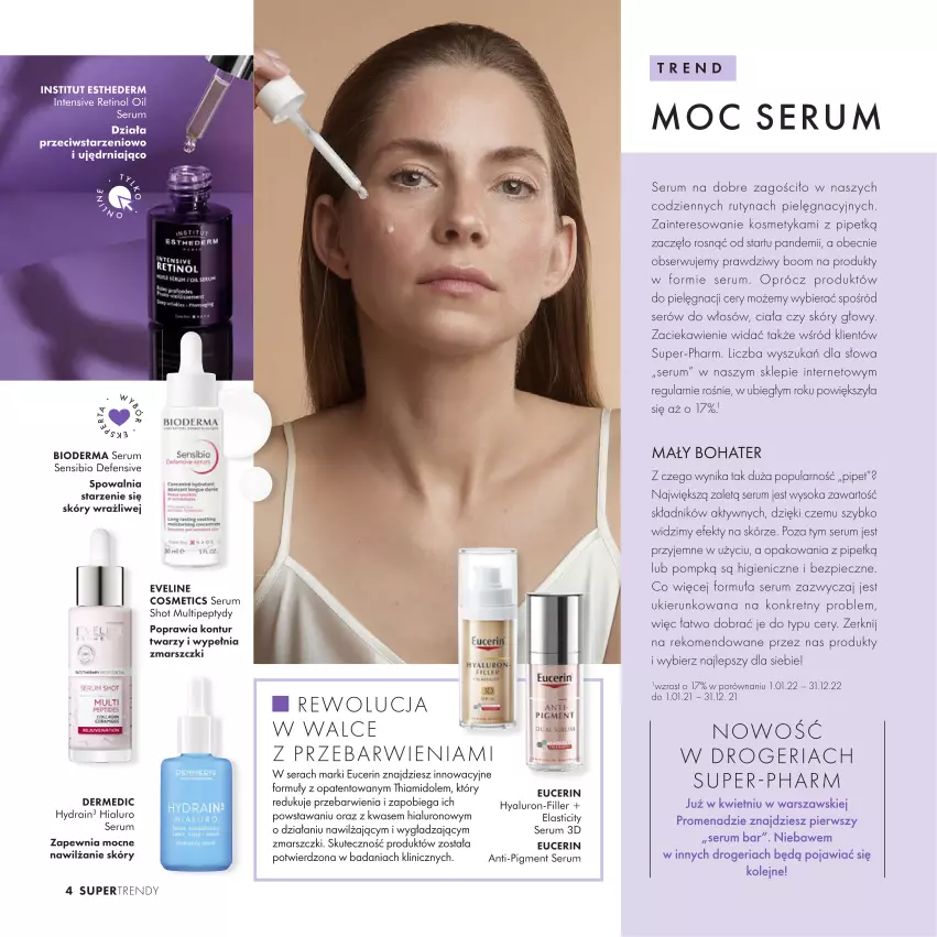 Gazetka promocyjna Super Pharm - Gazetka - ważna 20.03 do 31.08.2023 - strona 4 - produkty: Bioderma, Dermedic, Eveline, Kret, Mars, Olej, Piec, Por, Rum, Ser, Serum, Sok