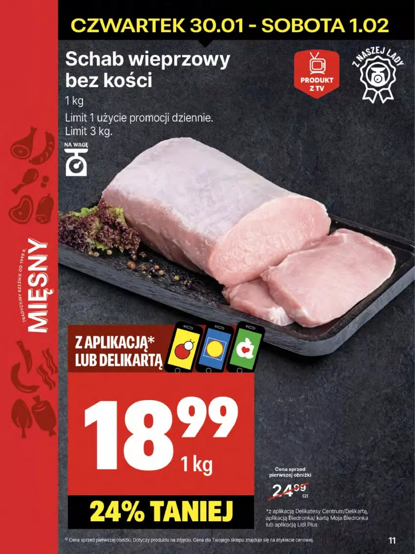 Gazetka promocyjna Delikatesy Centrum - NOWA GAZETKA Delikatesy Centrum od 30 stycznia! 30.01-5.02.2025 - ważna 30.01 do 05.02.2025 - strona 11 - produkty: Dron, Schab wieprzowy