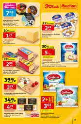 Gazetka promocyjna Auchan - Gazetka 30 Lat Hipermarket Auchan - Gazetka - ważna od 08.07 do 08.07.2026 - strona 17 - produkty: Mozzarella, Maasdam, Ser, Gra, Ementaler, Serek kanapkowy, Serek, Edam, Hochland, Galbani, Gouda, Fa