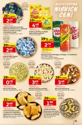Gazetka promocyjna Auchan - Gazetka 30 Lat Hipermarket Auchan - Gazetka - ważna od 08.07 do 08.07.2026 - strona 21 - produkty: Ciastka, Lajkonik, Cukier, Dr Gerard, Cukierki czekoladowe, Bajgle, Schweppes, Napój gazowany, Cukierki, Napój, Mieszanka bakaliowa, Krakersy, Brownie, Kokos