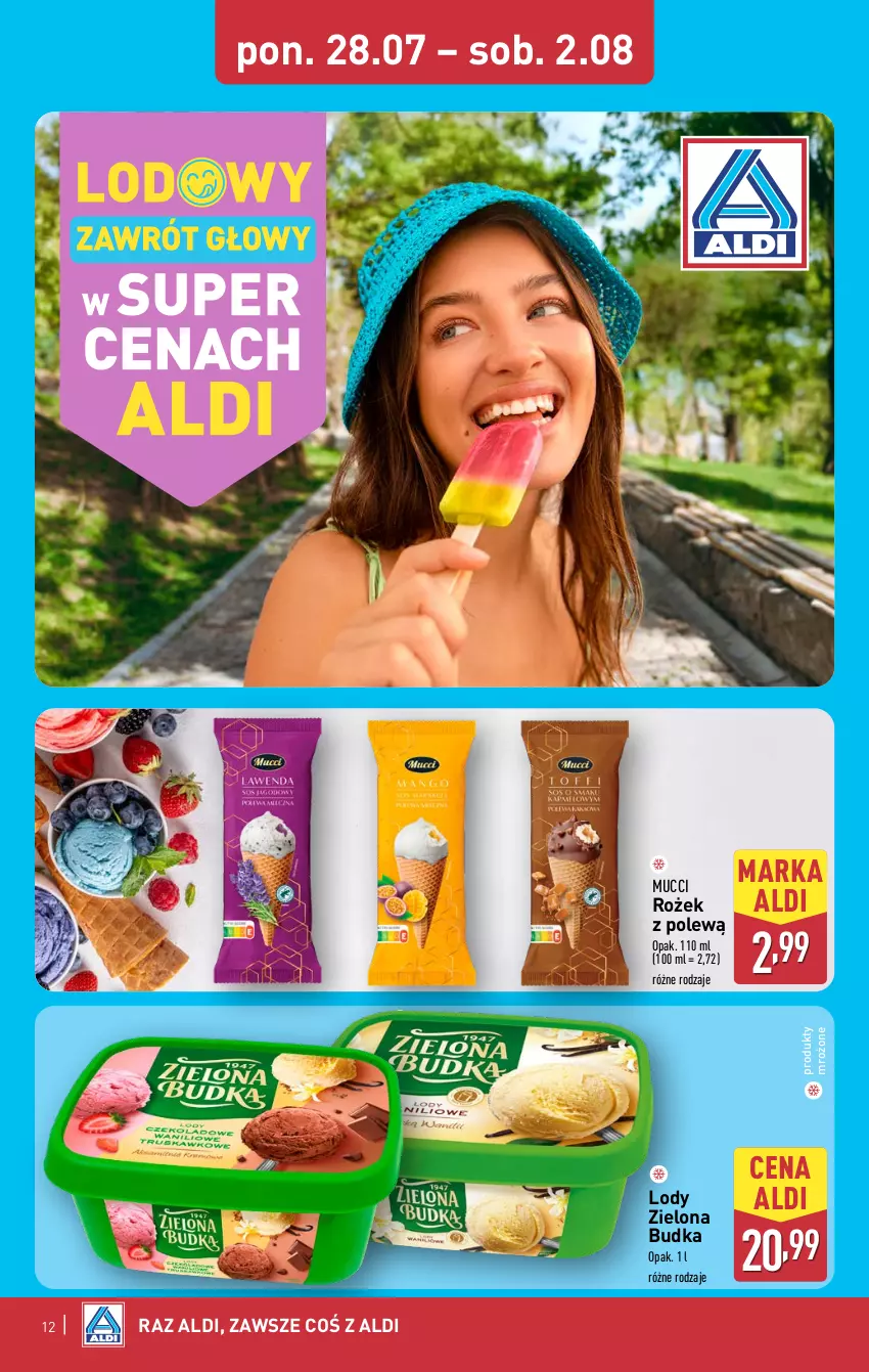 Gazetka promocyjna Aldi - Oferta weekendowa - ważna 31.07 do 02.08.2025 - strona 12 - produkty: Lody, Produkty mrożone, Zielona Budka
