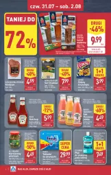 Gazetka promocyjna Aldi - Oferta weekendowa - Gazetka - ważna od 02.08 do 02.08.2025 - strona 6 - produkty: Ketchup, All Seasons, Cheddar, Sok, Ser, Gra, Płyn do płukania jamy ustnej, Listerine, Finish, Korniszony, Kindziuk, Tablet, Chipsy, Golden Seafood, Płyn do płukania, Crunchips, Lorenz, Zmywarki, Tabletki do zmywarki, Heinz