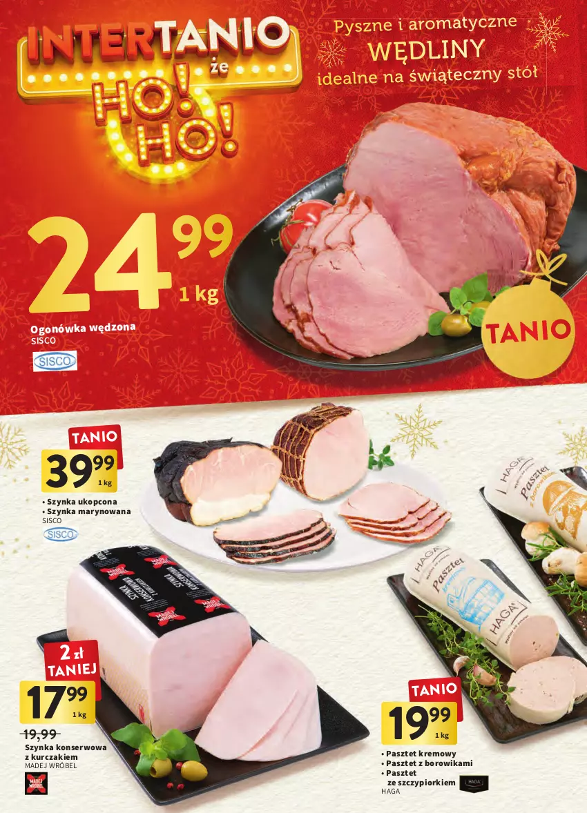 Gazetka promocyjna Intermarche - Gazetka Intermarche - ważna 20.12 do 24.12.2022 - strona 28 - produkty: Kurczak, Madej Wróbel, Ogonówka, Pasztet, Ser, Stół, Szynka, Szynka konserwowa