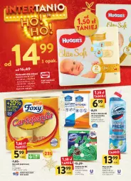 Gazetka promocyjna Intermarche - Gazetka Intermarche - Gazetka - ważna od 24.12 do 24.12.2022 - strona 44 - produkty: Chusteczki do czyszczenia, Domestos, Papier, Ręcznik, Rolki, Huggies, Chusteczki, Kostka do wc, Płyn do wc, Dzieci, Foxy