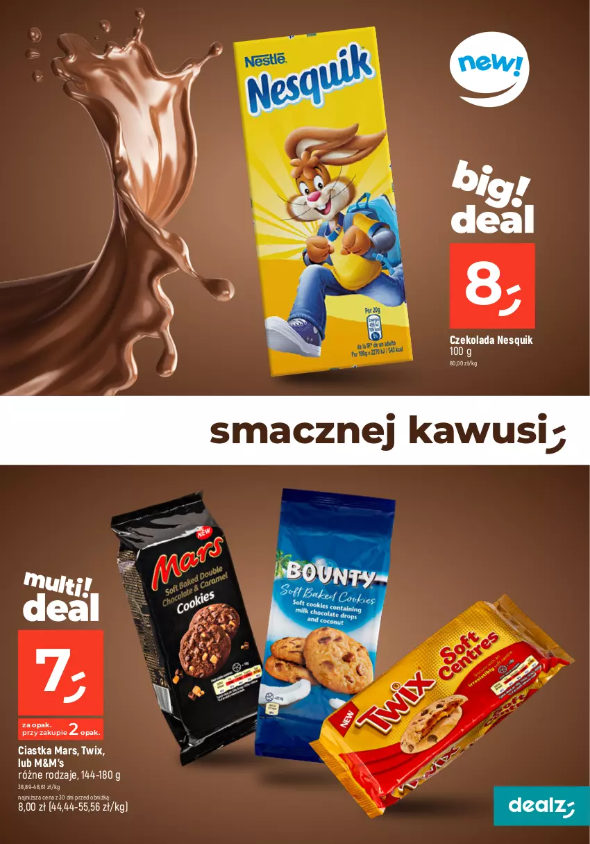 Gazetka promocyjna Dealz - MAKE A DEALZ - ważna 15.02 do 21.02.2024 - strona 11 - produkty: Ciastka, Czekolada, Kawa, Kawa rozpuszczalna, Mars, Nesquik, Twix