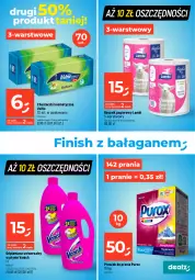 Gazetka promocyjna Dealz - MAKE A DEALZ - Gazetka - ważna od 21.02 do 21.02.2024 - strona 21 - produkty: Pur, Papier, Finish, Tablet, Proszek do prania, Odplamiacz, Chusteczki kosmetyczne, Ręcznik, Chusteczki, Vanish, Zmywarki, Tabletki do zmywarki