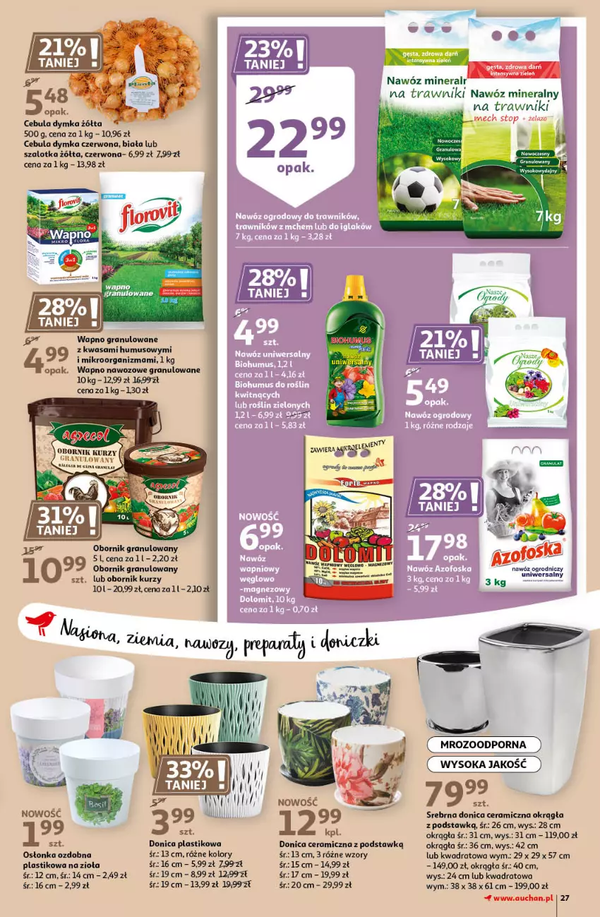 Gazetka promocyjna Auchan - Pięknego Dnia Kobiet Hipermarkety - ważna 04.03 do 10.03.2021 - strona 27 - produkty: Cebula, Gra, Mus, Nawóz, Osłonka, Por, Sok, Szal, Wasa, Wibo