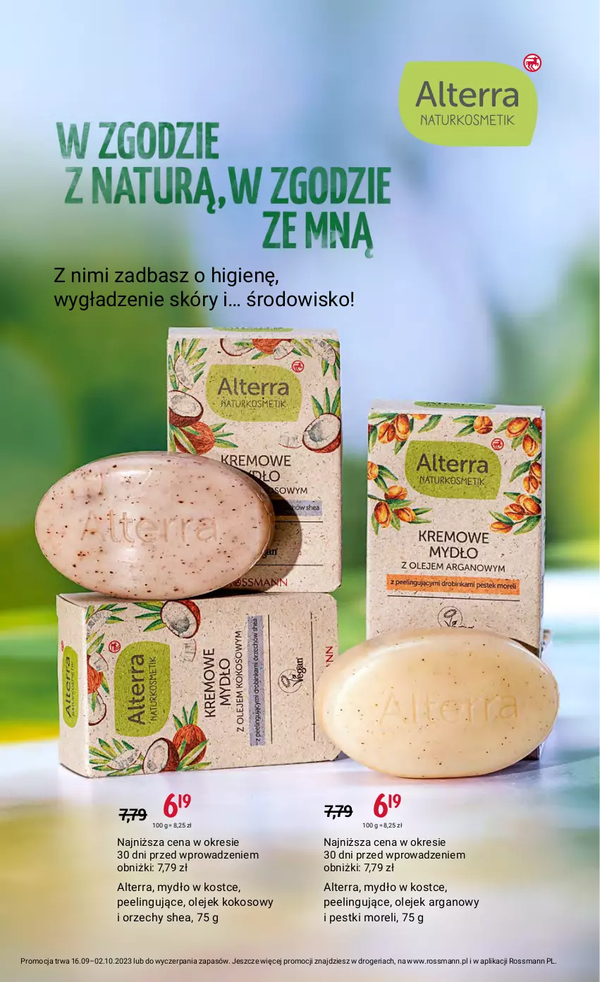 Gazetka promocyjna Rossmann - 16 września - ważna 16.09 do 02.10.2023 - strona 2 - produkty: Alterra, Kokos, Mydło, Olej, Peeling