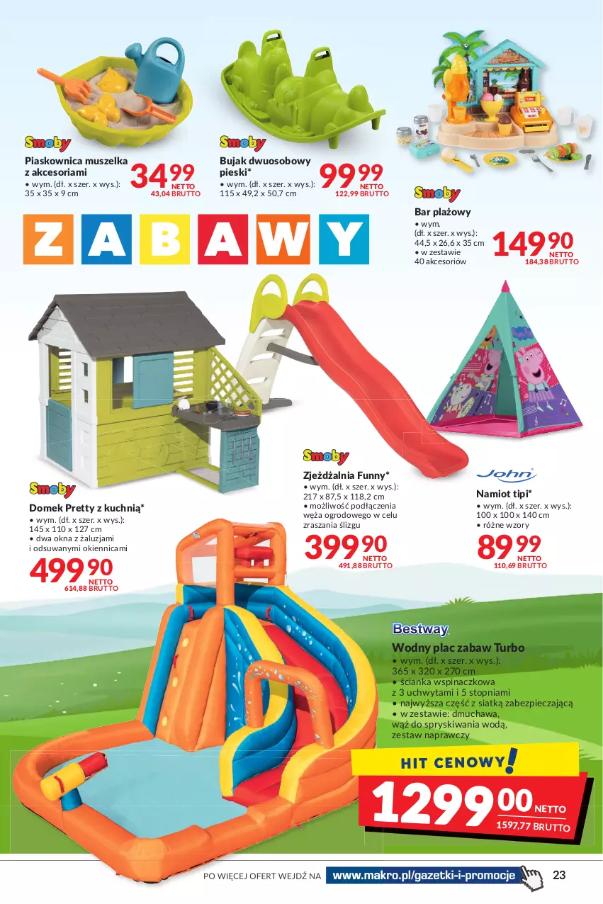 Gazetka promocyjna Makro - [Oferta promocyjna] Artykuły spożywcze i przemysłowe - ważna 04.05 do 16.05.2022 - strona 23 - produkty: Mus, Namiot, Piec, Top