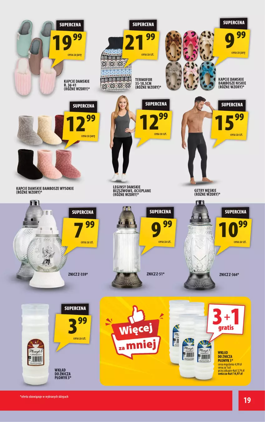 Gazetka promocyjna Arhelan - Gazetka - ważna 16.01 do 25.01.2026 - strona 19 - produkty: Gin, Kapcie, Sok, Znicz