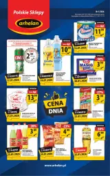 Gazetka promocyjna Arhelan - Gazetka - Gazetka - ważna od 25.01 do 25.01.2026 - strona 1 - produkty: Piwa, Piwo, Piec, Parówki sokoliki, Sok, Pur, Mus, Coccolino, Papier, Sokołów, Parówki, Beskidzki, Chipsy, Tortilla, Raffaello, Poco Loco, Oranżada, Płyn do płukania, Hellena, Ręcznik, Foxy, Bomboniera, Flaki, Masło, Napój, Olej, Fa