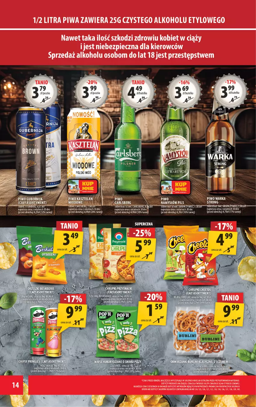 Gazetka promocyjna Arhelan - Gazetka - ważna 16.06 do 29.06.2025 - strona 14 - produkty: Kasztelan, Namysłów, Piec, Piwa, Piwo, Rum, Wafle