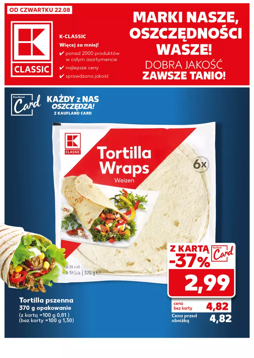 Gazetka promocyjna Kaufland - Kaufland - ważna 26.08 do 28.08.2024 - strona 22 - produkty: Tortilla