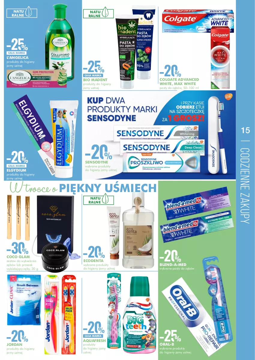 Gazetka promocyjna Super Pharm - Gazetka - ważna 19.08 do 31.08.2022 - strona 15 - produkty: Colgate, Ecodenta, Elgydium, LG, Sensodyne