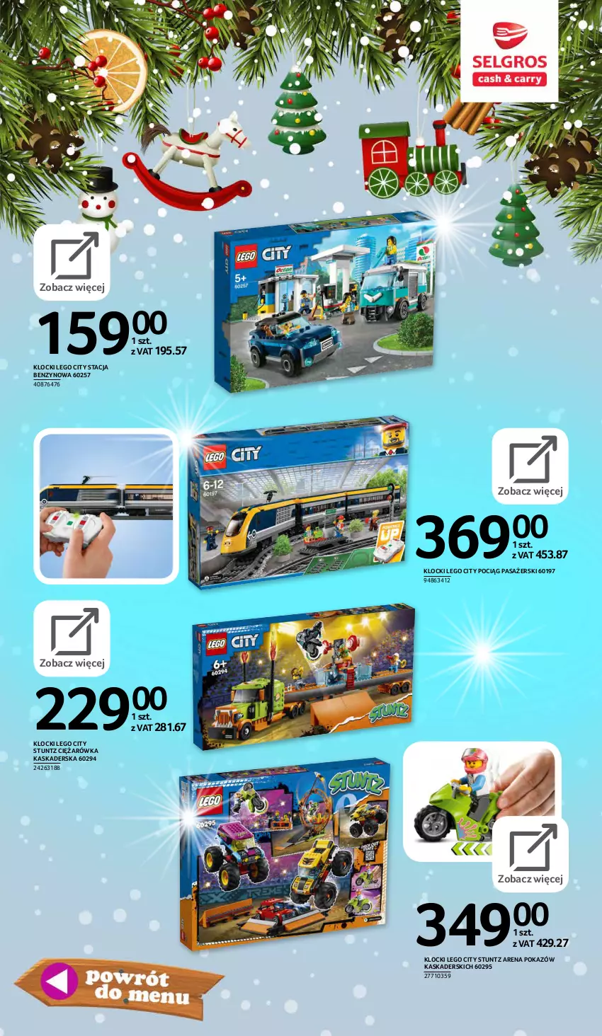 Gazetka promocyjna Selgros - E-katalog zabawki - ważna 10.11 do 24.12.2021 - strona 10 - produkty: Kask, Klocki, LEGO, LEGO City, Pociąg, Pociąg pasażerski