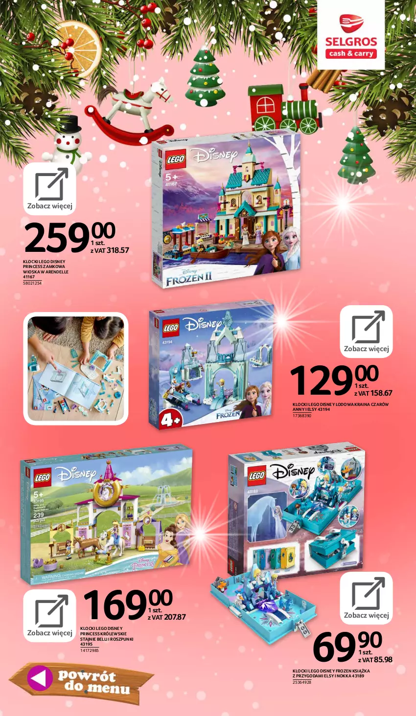 Gazetka promocyjna Selgros - E-katalog zabawki - ważna 10.11 do 24.12.2021 - strona 19 - produkty: Bell, Dell, Disney, Frozen, Klocki, Królewski, Książka, LEGO