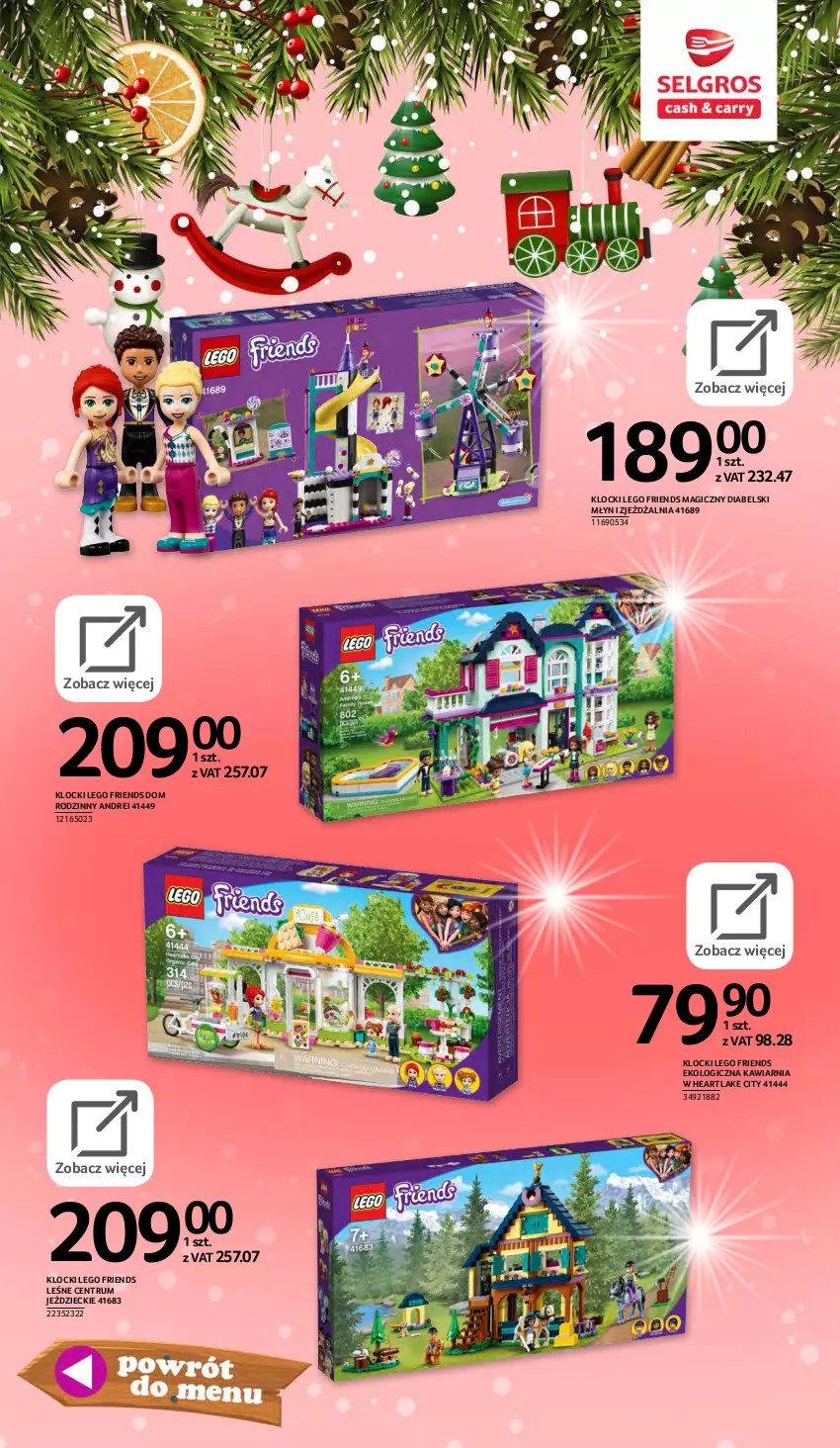 Gazetka promocyjna Selgros - E-katalog zabawki - ważna 10.11 do 24.12.2021 - strona 21 - produkty: Klocki, LEGO, LEGO Friends, Rum