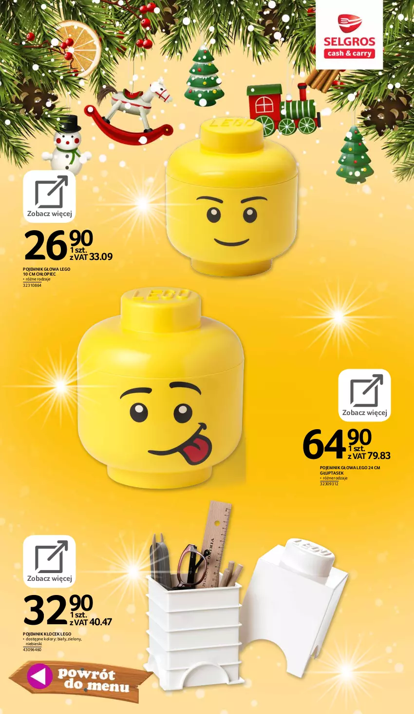 Gazetka promocyjna Selgros - E-katalog zabawki - ważna 10.11 do 24.12.2021 - strona 28 - produkty: LEGO, Piec, Pojemnik