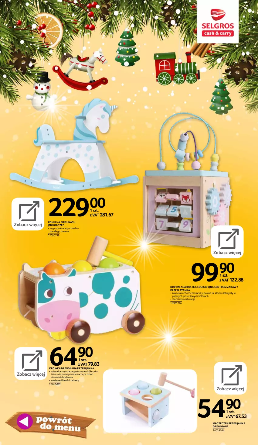 Gazetka promocyjna Selgros - E-katalog zabawki - ważna 10.11 do 24.12.2021 - strona 36 - produkty: Dzieci, Jednorożec, Klocki, Młot, Rum, Sznurek, Zabawka