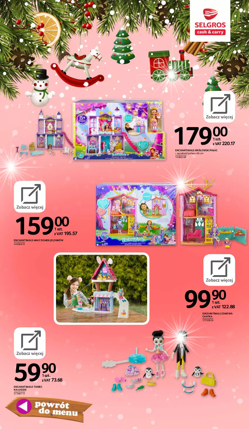 Gazetka promocyjna Selgros - E-katalog zabawki - ważna 10.11 do 24.12.2021 - strona 58 - produkty: Domek jelonków, Enchantimals, Królewski, Sok