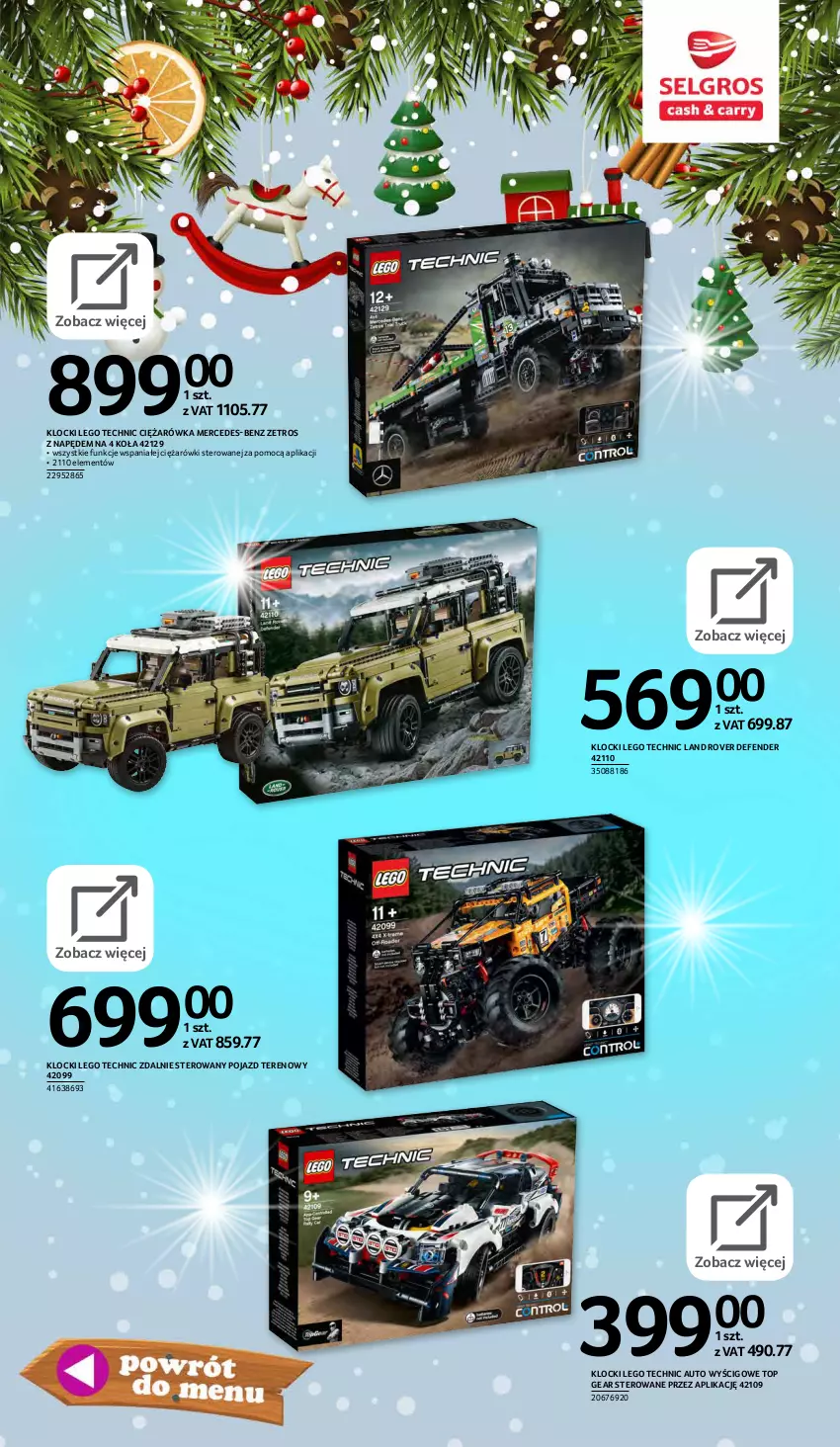 Gazetka promocyjna Selgros - E-katalog zabawki - ważna 10.11 do 24.12.2021 - strona 6 - produkty: Klocki, Land Rover, LEGO, LEGO Technic, Pojazd, Top