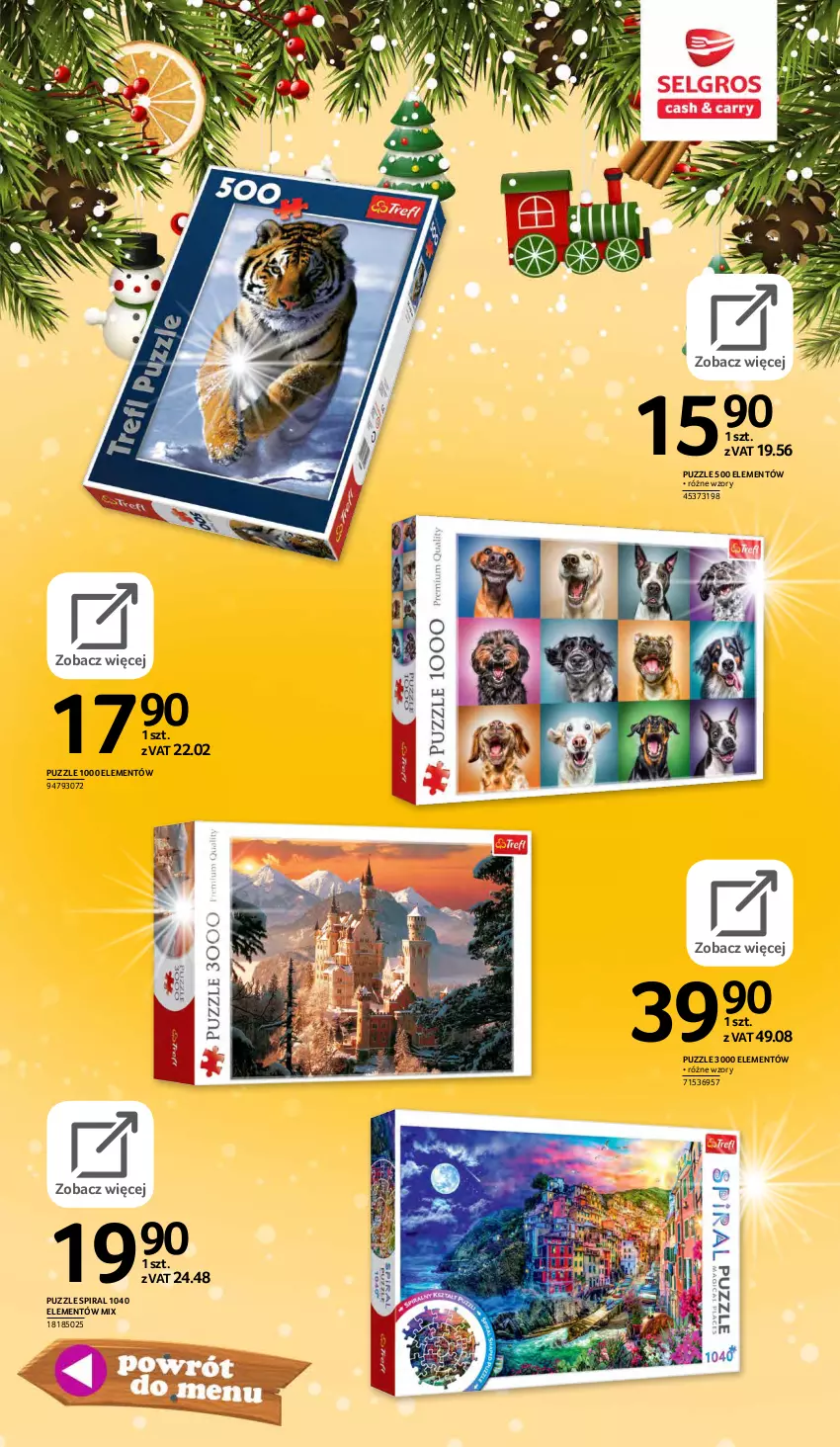 Gazetka promocyjna Selgros - E-katalog zabawki - ważna 10.11 do 24.12.2021 - strona 89 - produkty: Puzzle