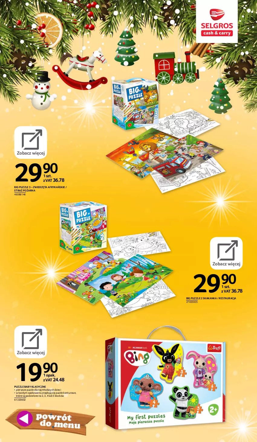 Gazetka promocyjna Selgros - E-katalog zabawki - ważna 10.11 do 24.12.2021 - strona 91 - produkty: Dzieci, Puzzle, Straż pożarna, Zwierzęta