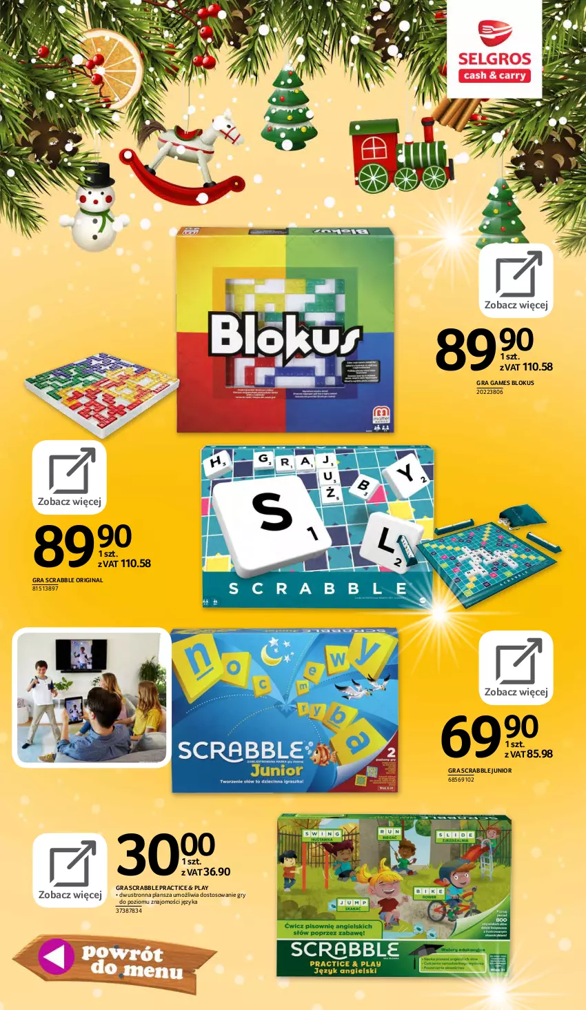 Gazetka promocyjna Selgros - E-katalog zabawki - ważna 10.11 do 24.12.2021 - strona 96 - produkty: Gin, Gra, Gry, Scrabble