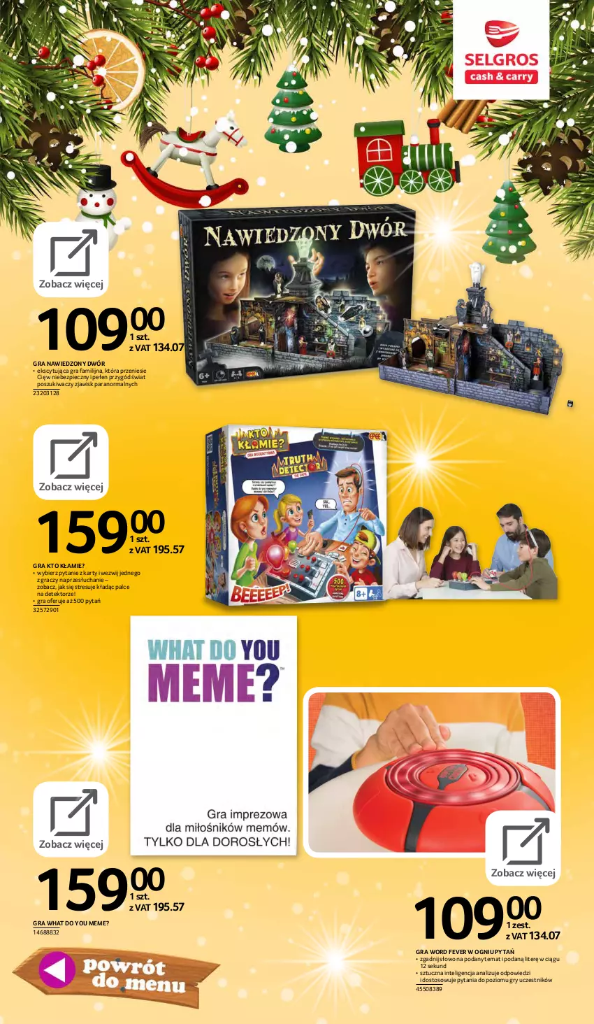 Gazetka promocyjna Selgros - E-katalog zabawki - ważna 10.11 do 24.12.2021 - strona 99 - produkty: Fa, Gra, Gra familijna, Gry, Intel, Piec