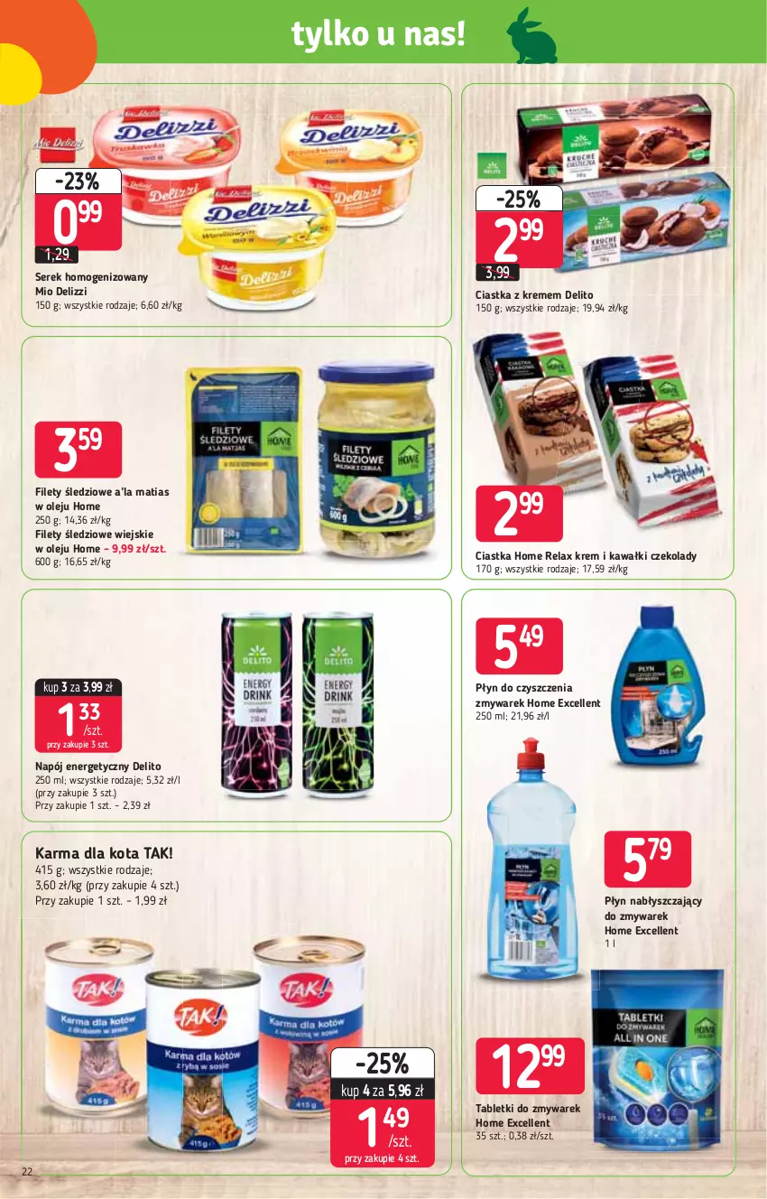 Gazetka promocyjna Stokrotka - Supermarket - ważna 25.03 do 31.03.2021 - strona 22 - produkty: Ciastka, Kawa, Napój, Napój energetyczny, Olej, Płyn nabłyszczający, Ser, Serek, Serek homogenizowany, Tablet