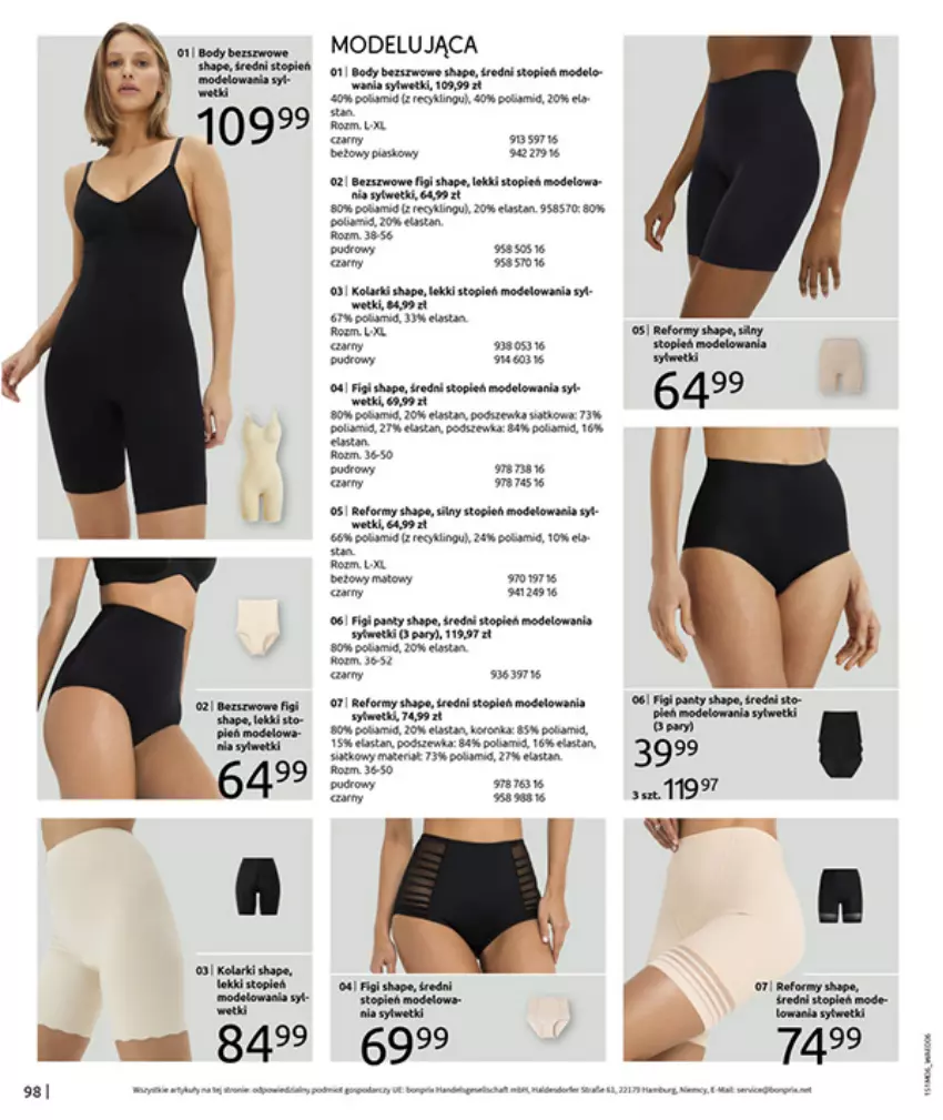 Gazetka promocyjna Bonprix - MODNY LUZ - ważna 15.07 do 25.08.2025 - strona 100 - produkty: Body, Fa, Figi, Moda, Odol, Sos, Top