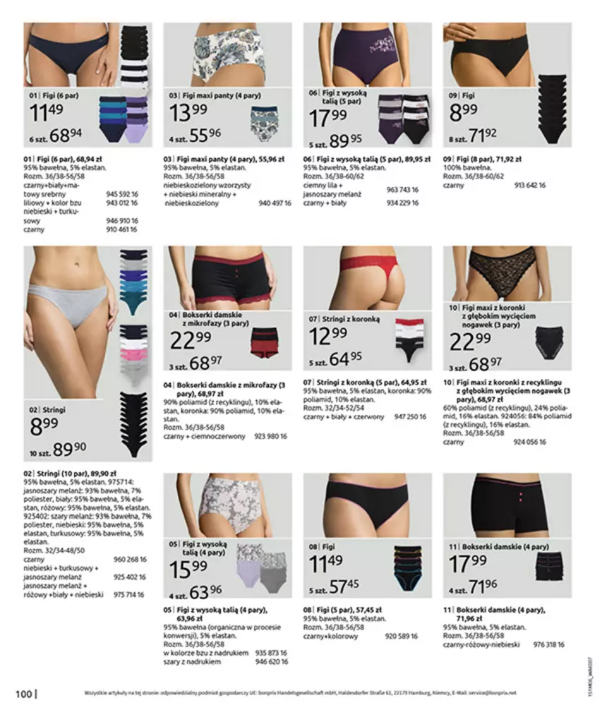 Gazetka promocyjna Bonprix - MODNY LUZ - ważna 15.07 do 25.08.2025 - strona 102 - produkty: Fa, Figi, Gra, HP, LG, Por, Sok, Sos, Stringi, Top
