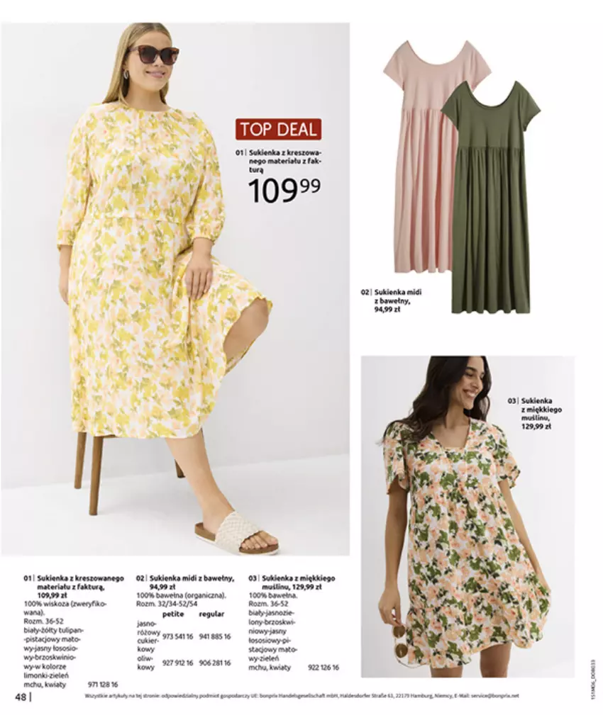 Gazetka promocyjna Bonprix - MODNY LUZ - ważna 15.07 do 25.08.2025 - strona 50 - produkty: Fa, Por, Sukienka