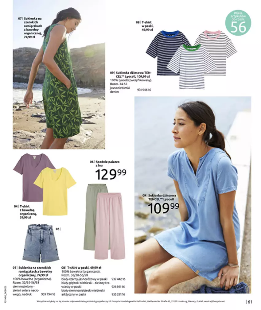 Gazetka promocyjna Bonprix - MODNY LUZ - ważna 15.07 do 25.08.2025 - strona 63 - produkty: AEG, Anew, Koc, Por, Sukienka, T-shirt, Top