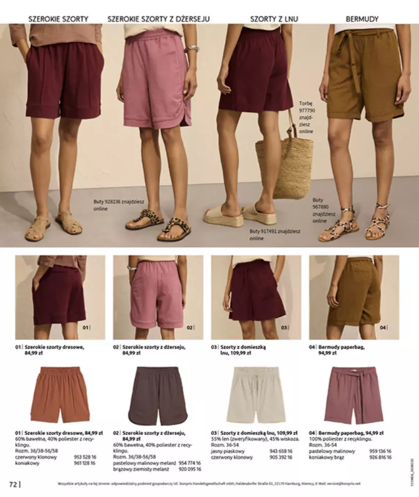 Gazetka promocyjna Bonprix - MODNY LUZ - ważna 15.07 do 25.08.2025 - strona 74 - produkty: Bermudy, Fa, Szorty